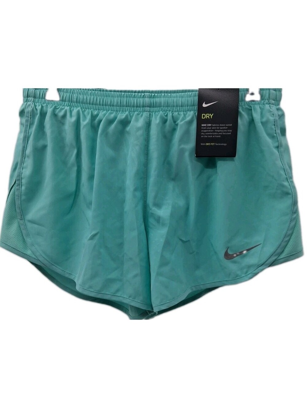 Nike Shorts Womens Small Green Lined Dri-fit Running Gym Athletic Walking